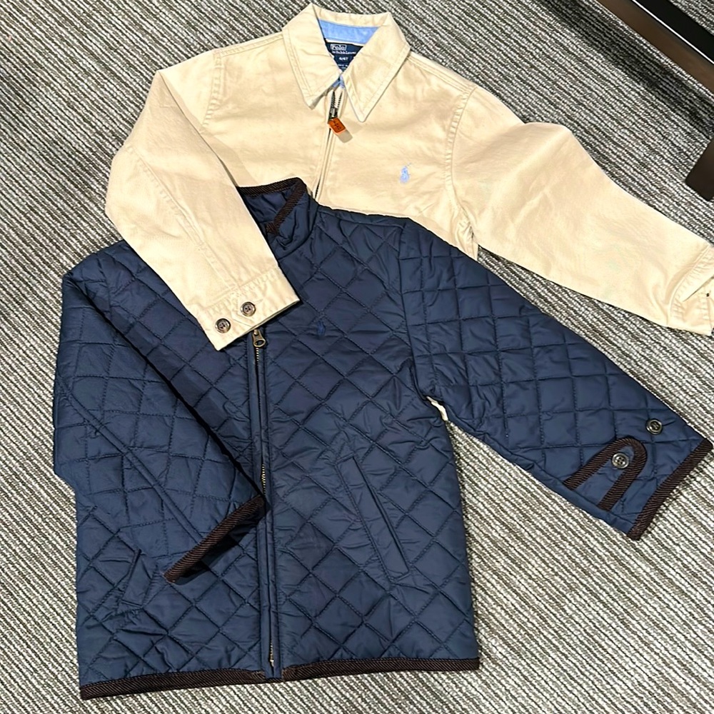 Two boys polo jackets good condition.